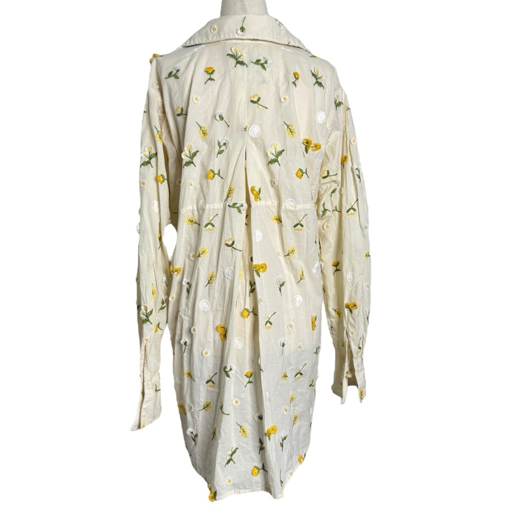Azulu Colombia Cream‎ Floral Long Sleeve Top - Picture 6 of 10